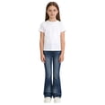 thumbnail image 2 of RTKFRFLM Girls Stretch Flare Jeans Fashion Slim Fit Bell Bottom Denim Pants Comfort Elastic Waist Jean Trousers for Teenagers, 2 of 4