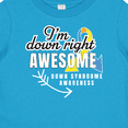 thumbnail image 4 of Inktastic Im Down Right Awesome Down Syndrome Awareness with Arrow Boys or Girls Baby T-Shirt, 4 of 5