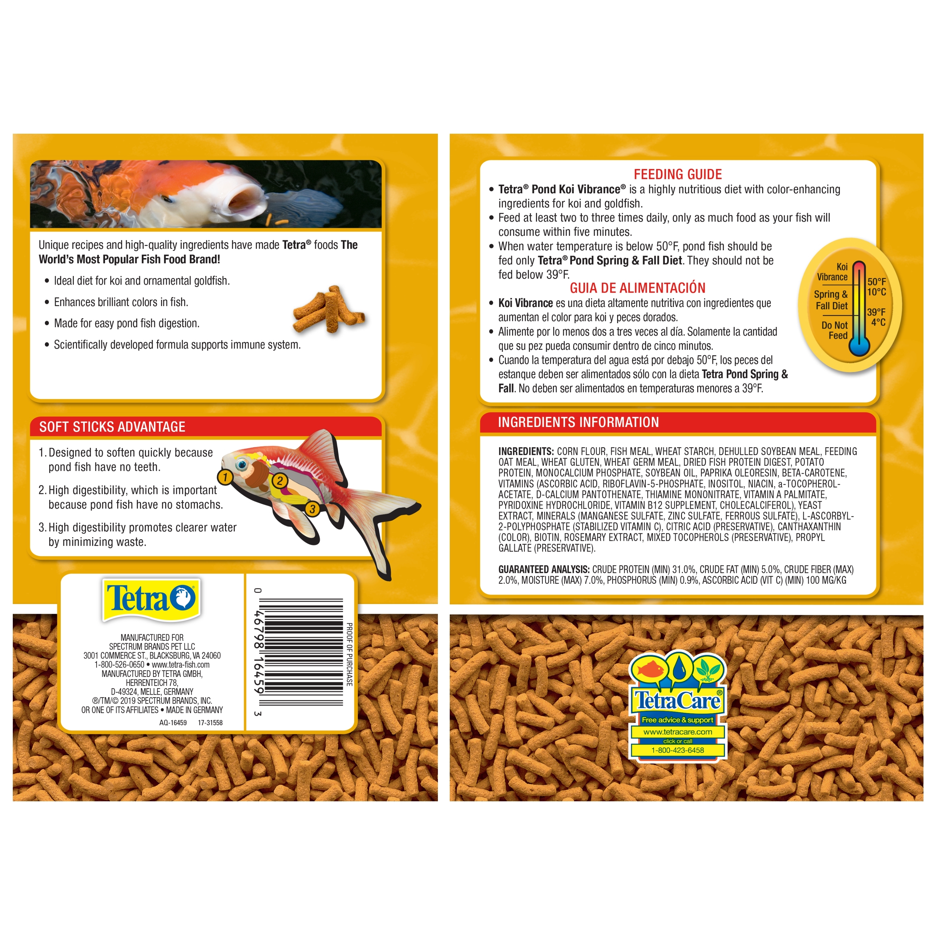 Tetra Pond Variety Blend Pond Fish Food, 1.32 lb photo 4