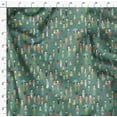 thumbnail image 4 of Soimoi Green Poly Georgette Fabric Crowd Theme Human Figure Printed Craft Fabric by the Yard 52 Inch Wide, 4 of 5