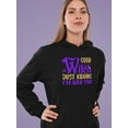 thumbnail image 2 of Good Witch. Just Kidding! Hoodie Women -Image by Shutterstock, Female x-Large, 2 of 4