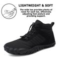 thumbnail image 4 of Botas de nieve CERYTHRINA Barefoot Zapatos de invierno negros para hombre 45, 4 of 7
