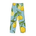 thumbnail image 4 of Kdxio Lemon Print Men's Sleep Pajama Pant Lounge Pants with Pockets, 4 of 8