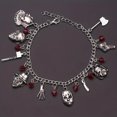 thumbnail image 1 of 1pc Halloween Horror Shape Pendant Bracelet, Men's Cool Decorative Ring Gift, 1 of 5