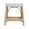 thumbnail image 4 of Butler Specialty Company Robias Rattan Rectangular 18" Dining Stool - Gray/White, 4 of 6