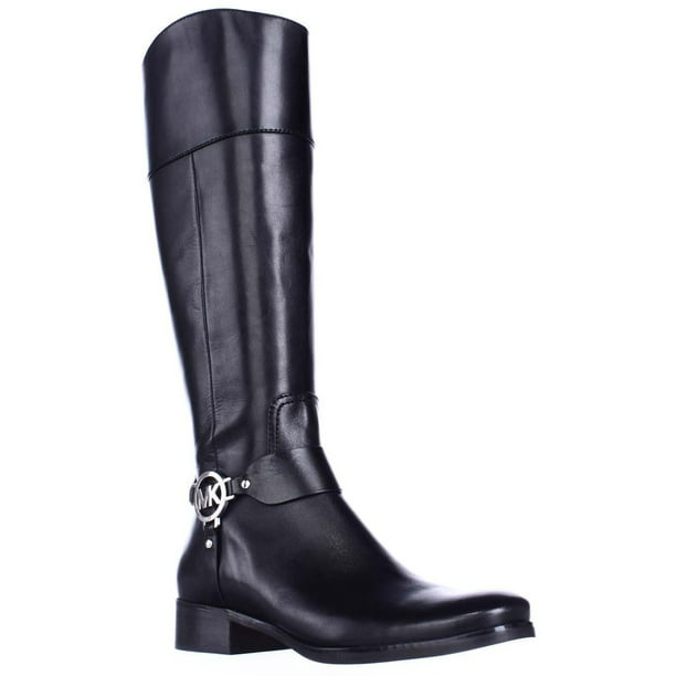 klippe Bortset bladre Womens MICHAEL Michael Kors Fulton Harness Riding Boots - Black -  Walmart.com