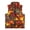 Autumn Camo Print, variant on Chririnla Soft Kid Outerwear Vest for Daily Life Casual, Polyester With Pockets Sleeveless Jacket Coat, Hamburger Pattern