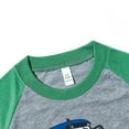 thumbnail image 4 of Gerichy Toddler Baby Boy Clothes Set Crocodile Print Short Sleeve Crewneck T-Shirt Solid Color Shorts Set 2Pcs Summer Outfits Whales T Shirts Fire Truck Printed Casual Summer Kids Suit, 4 of 7