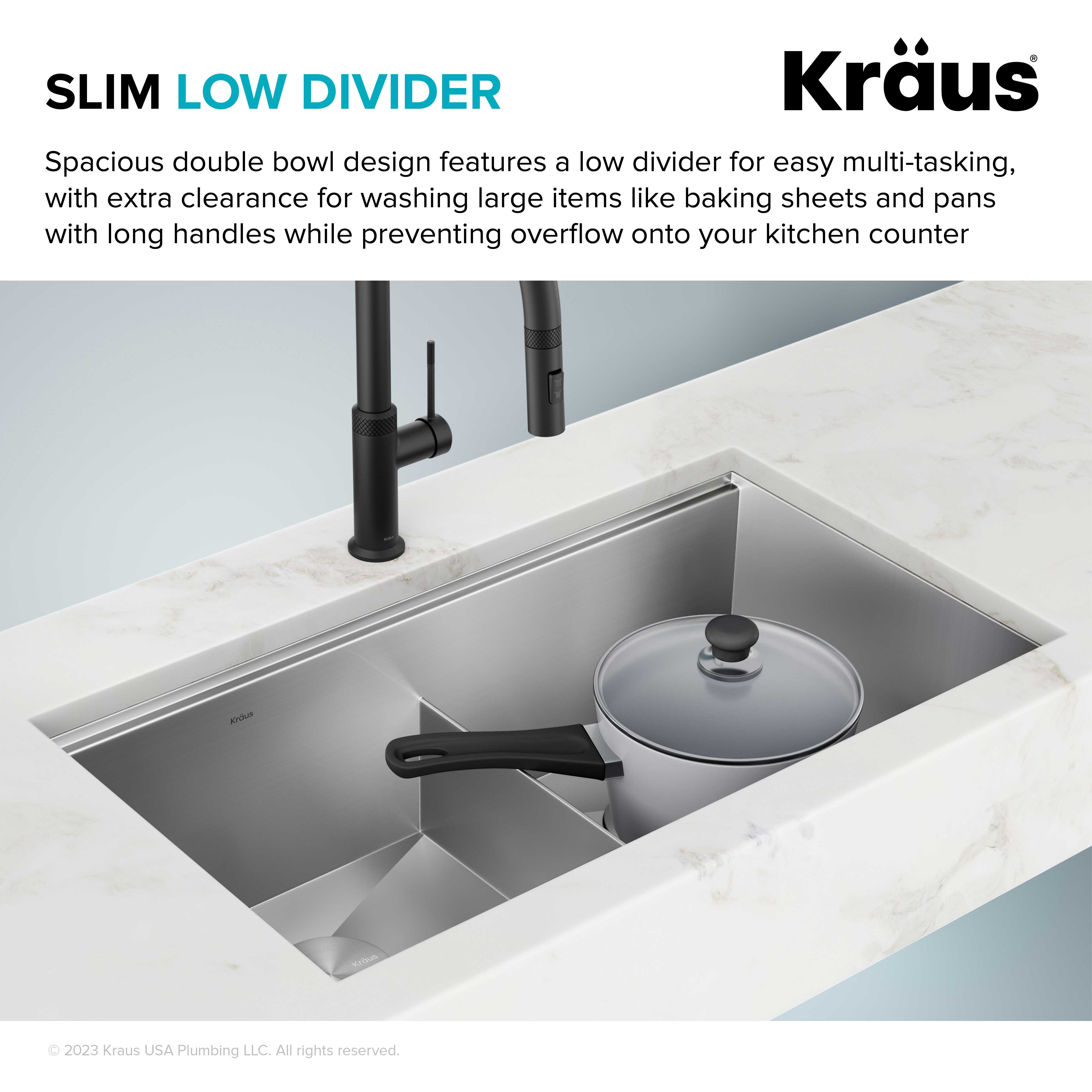 Kraus Kore Workstation 33-inch Undermount 16 Gauge Double Bowl Stainless  Steel Kitchen Sink with Accessories (Pack of 8)