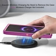 thumbnail image 6 of I-HONVA For Samsung Galaxy S24 Ultra Case Compatible with MagSafe,3-Layer Military Grade Drop Protection Anti-Slip Rugged Shockproof Dustproof Protection 6.8 inch Phone Case,Purple Pink, 6 of 7