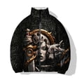thumbnail image 3 of Abrigos de invierno para hombre Chaquetas cómodas y cálidas para hombre Abrigo de invierno moderno y versátil con estampado de guerrero medieval para hombre, 3 of 5