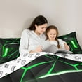 thumbnail image 5 of Castle Fairy Plaid Gamepad Video Game 3-Piece Comforter Set, Queen Size, 5 of 8