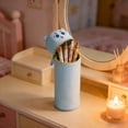thumbnail image 5 of Dmlowu Silicone Pencil Pouch, Colorful Cute Cartoon Stand-up Pen Holder, Portable Waterproof Zipper Pencil Case for Messy Desks Home Office Art Supplies, 5 of 7