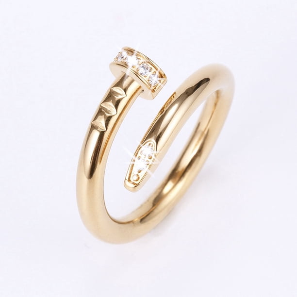 Cartier Pulsera Chapado En Oro De 18 Quilates Con Diamante Falso No Se Desvanece Fácilmente 8JWQ