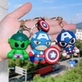 thumbnail image 2 of Llavero con colgante de superhéroe de Marvel, muñeco de Los Vengadores, llavero de Gel de sílice de Capitán América, accesorios de Disney qiuyongming unisex, 2 of 2