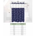 thumbnail image 6 of No Hook Shower Curtain with Snap in Liner, Art Hand Drawn Flying Dragonfly Blue Texture Hotel Shower Curtains for Bathroom, Washable Shower Curtain Liner Set with Mesh Top Window, 48"x72", 6 of 6