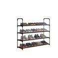 thumbnail image 5 of NETSENG Home 4-story stackable shoe rack metal black 61.5cm long, 5 of 5