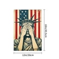 thumbnail image 4 of Amhnf Statue Of Liberty Covering Eyes American Flag Garden Flag For Home Outdoor Garden Yard Decor 12x18 inch, 4 of 5