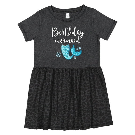 Inktastic Birthday Mermaid Girls Party Girls Toddler Dress