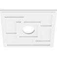thumbnail image 4 of Ekena Millwork CMP12KX-04000 12 in. OD x 4 in. ID Square Knox Architectural Grade PVC Contemporary Ceiling Medallion, 4 of 7