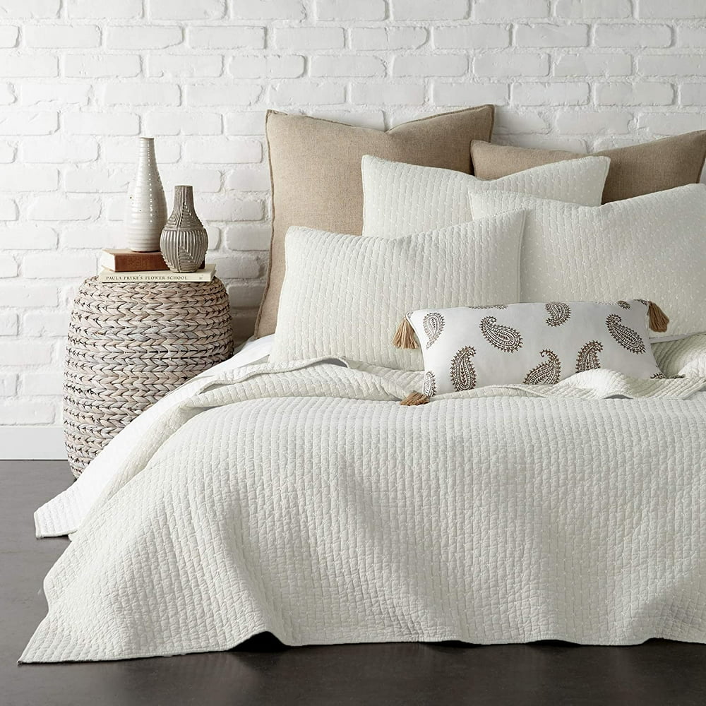 Levtex Home Cross Stitch Quilt Set 100 Cotton Full/Queen Quilt