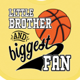 thumbnail image 4 of Inktastic Little Brother and Biggest Fan Basketball Player Boys Baby Bib, 4 of 4
