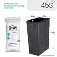 thumbnail image 5 of Home Zone Living 12 Gallon Slim Kitchen Trash Can, Stainless Steel, Black, 5 of 10