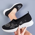 thumbnail image 6 of ibiyuan Womens Orthopedic Sandals Adjustable Upper Walking Shoes Women Mesh Knitted Walking Anti-Skid Womens Casual Sneakers Casual Hands Free Mary Jane Shoes Women Foam Shoes, 6 of 7
