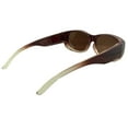 thumbnail image 3 of Womens Ombre Fit Over Sunglasses by Ideal Eyewear - Wear Over Prescription Glasses - Polarized Lenses - Case Included (Brown), 3 of 4