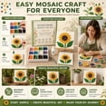 thumbnail image 5 of Cottage Garden Mosaic DIY Kit - Watering Can Mosaic Art Kit for Adults & Beginners, Relaxing Craft Hobby Set Includes Vibrant Beads, Glue, Tweezers & Display Easel, Aesthetic Home Decor Gift(F), 5 of 7