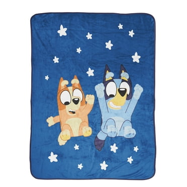 Bluey In The Dream Kids Throw Blanket, 46 x 60, Microfiber, Blue, BBC Studios Ages 1 