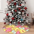 thumbnail image 5 of Yiaed Donut and Blue Print Christmas Tree Skirt , Tree SkirtsTree Mat for Christmas Winter Holiday Indoor Decorations-48", 5 of 7