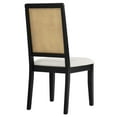 thumbnail image 5 of Side Dining Chair, Set of 2, Black, Fabric, Kitchen Cafe Bistro Hospitality Restaurant, Modern Contemporary HB36821, 5 of 10