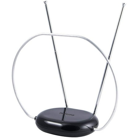 Philips Indoor TV Antenna with 5 ft Coxial Cable, 30 Miles Reception Range