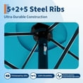 thumbnail image 3 of 15FT Large Patio Umbrella with Base Included, Outdoor Deck Standing Umbrella with Crank Handle, Double-Side Rectangular Pool Umbrella for Outside, Market, Patio, 3 of 7