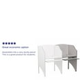 thumbnail image 6 of Flash Furniture Jordan Add-On Study Carrel in Nebula Grey Finish, 6 of 9