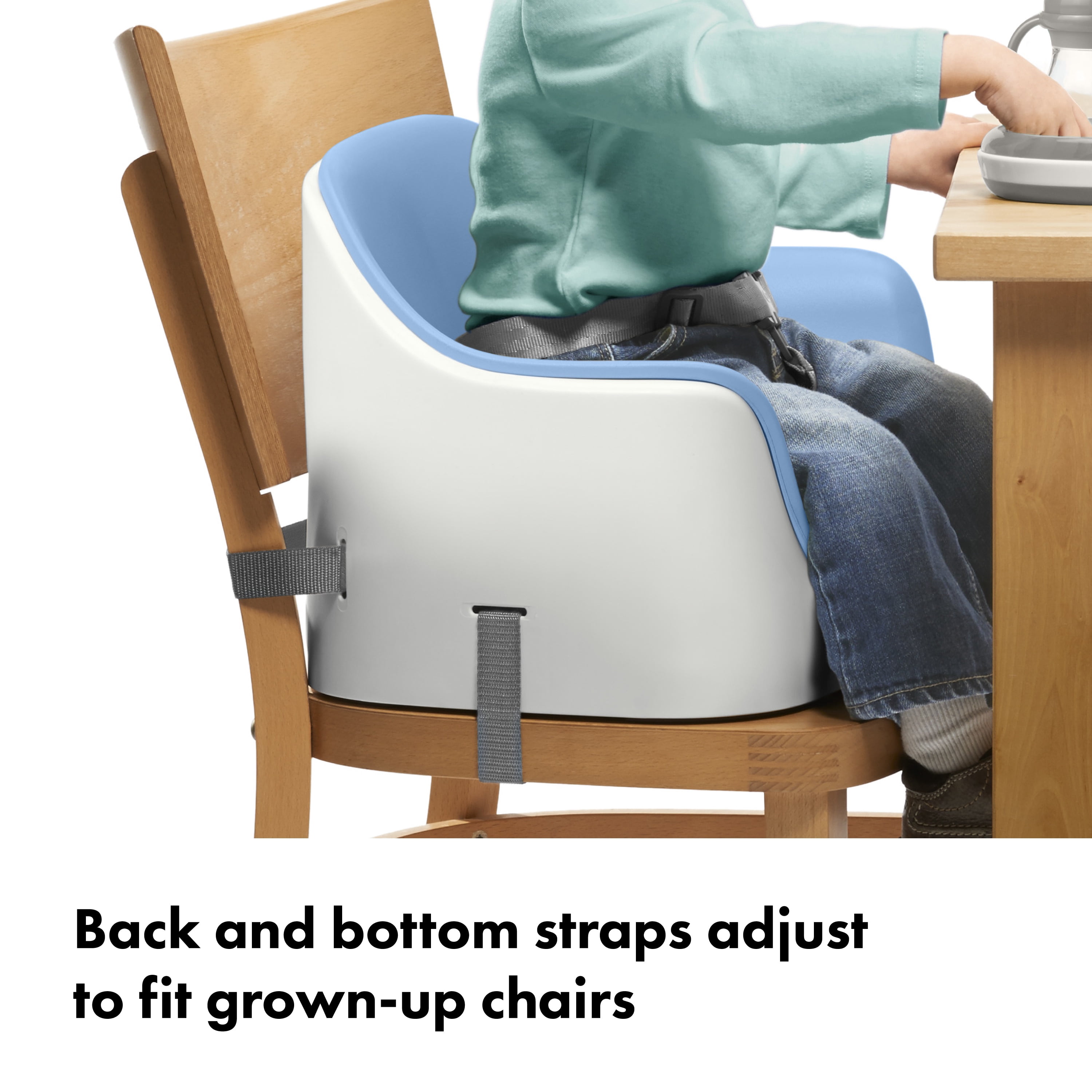 OXO Tot Nest Booster Seat with Straps, Dusk, for Toddlers Ages 1-3 Years