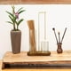 thumbnail image 5 of Porta incienso 2 en 1 para varillas | Base de madera maciza de caucho en forma de 8 con copas de vidrio | Clip metálico seguro y brazo elegante para una combustión limpia y aromaterapia, 5 of 6