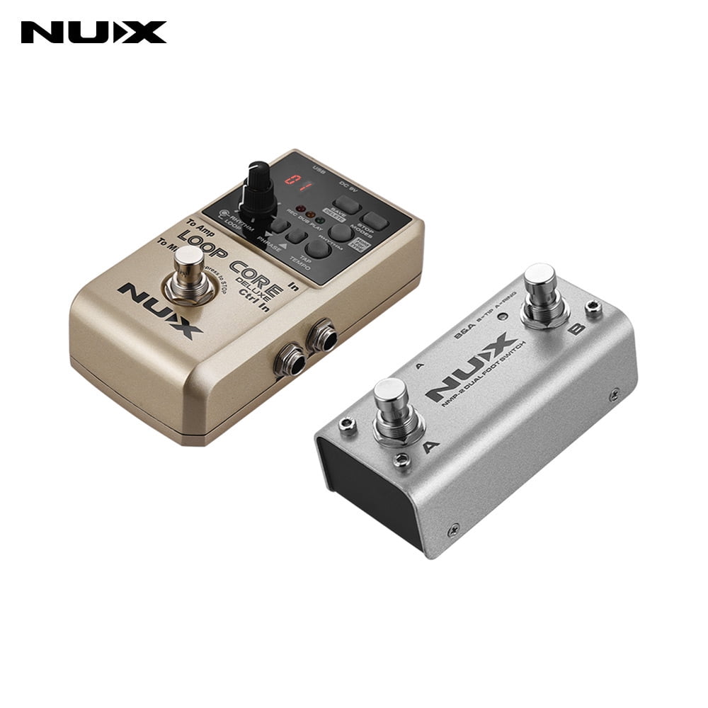 NUX LOOP CORE DELUXE 24bit Looper Pedal with Dual Footswitch Pedal 8