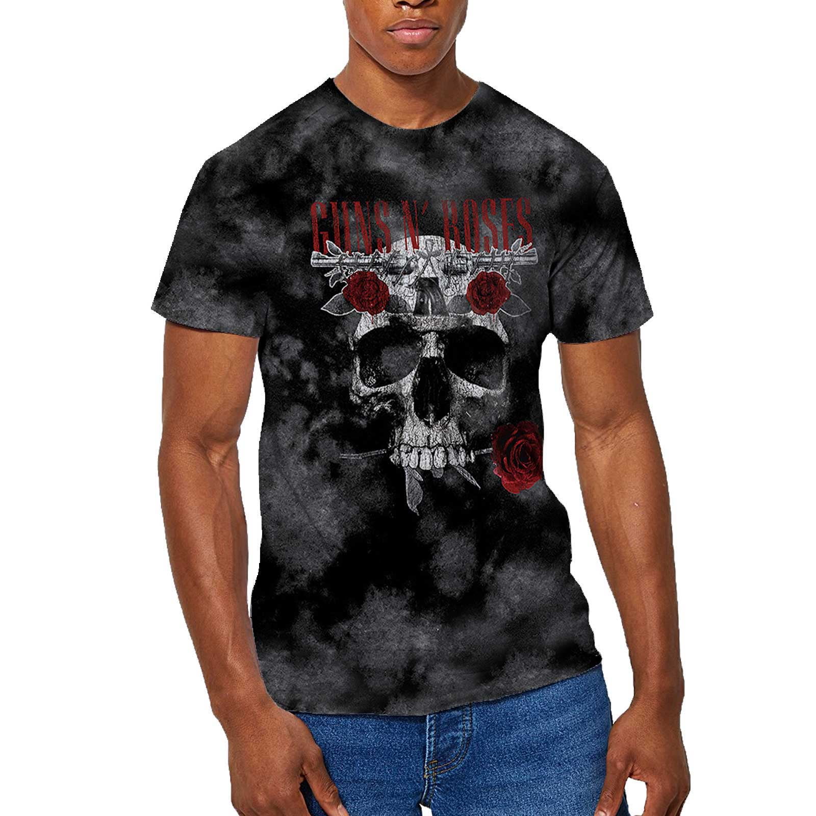 Guns Roses Unisex Flower Skull (Wash Collection) (X-Large) - Walmart.com