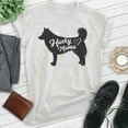 thumbnail image 2 of Husky Mama T-shirt, Unisex Women's Shirt, Siberian Husky Owner, Best Dog Mama Gift, Heather Ash, Large, 2 of 6
