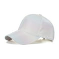 thumbnail image 4 of ZHENHONG Womens and Mens Baseball Caps Fashion Sport Striped Breathable Beach Sun Hat Casual Gradient Visor Hat White, 4 of 8