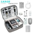 thumbnail image 3 of Badiya Electronics Organizer Travel Cable Organizer Bag Waterproof Portable Digital Storage Bag Electronic Accessories Case Cable Charger Organizer Case, 3 of 7