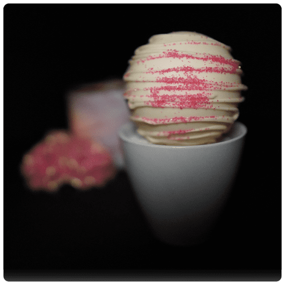 Mini White Chocolate Hot Chocolate Bomb 2 pack Gift Set