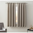 thumbnail image 4 of Mainstays Bennett Textured Curtain, Brown 54 inch, Set of (2), 4 of 4
