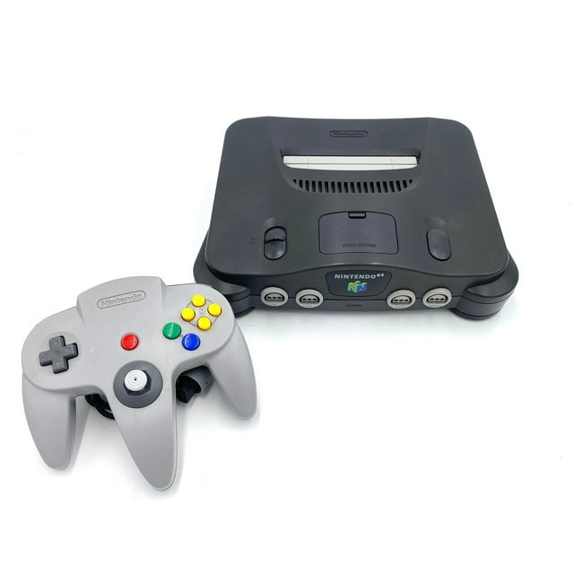 Authentic Refurbished Nintendo 64 Game Console with Replica Nintendo 64 Box and Tray