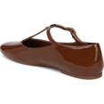 thumbnail image 4 of Franco Sarto Women's Marylee T-Strap Flat Tan Patent 9.5M, 4 of 6