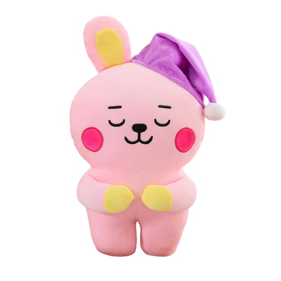 Novelty Bedtime Stuffed Animals Toys Easter Day Gifts Fluffy Soft Plushies Cute Lifelike Animal Doll Plushie Toys Comfort for Kids Friends Birthday Pink