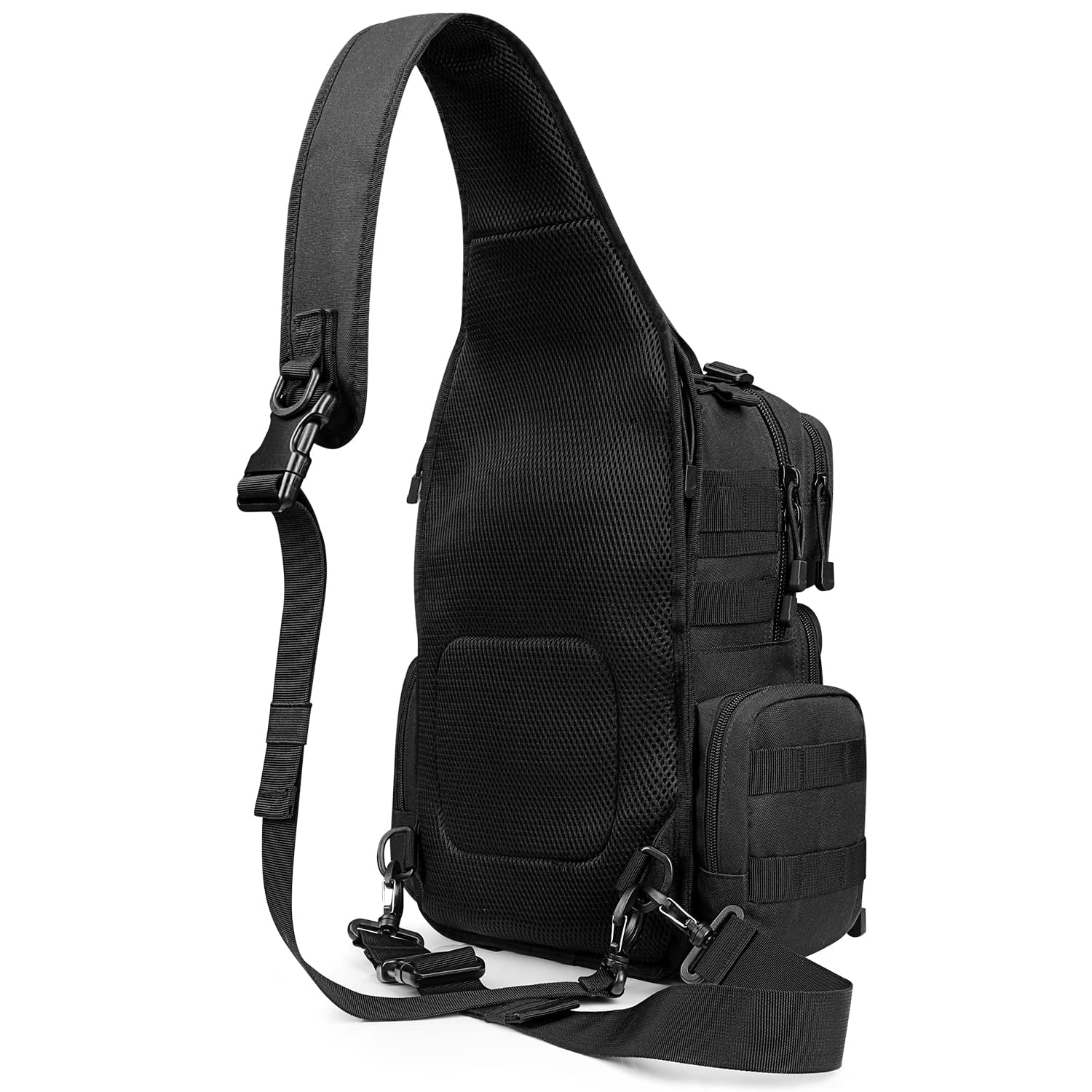 G4Free Outdoor Sling Bag Crossbody Backpack with Adjustable Holder, Durable Shoulder Daypack for Men