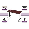 thumbnail image 4 of 42" x 30" Kobe Mobile Training Table- Grey, 4 of 4